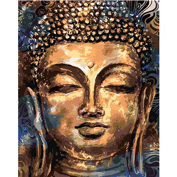 Zuty - Malování podle čísel - BUDDHA S ORNAMENTY, 80x100 cm, vypnuté plátno na rám (HRAmmb08167nad)