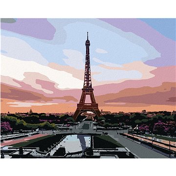 Zuty - Malování podle čísel - PAŘÍŽ A ČERVÁNKY, 80x100 cm, vypnuté plátno na rám (HRAmmb10785nad)