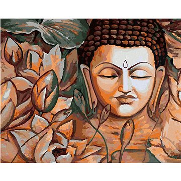 Zuty - Malování podle čísel - SPIRITUÁLNÍ BUDDHA, 80x100 cm, vypnuté plátno na rám (HRAmmb10915nad)