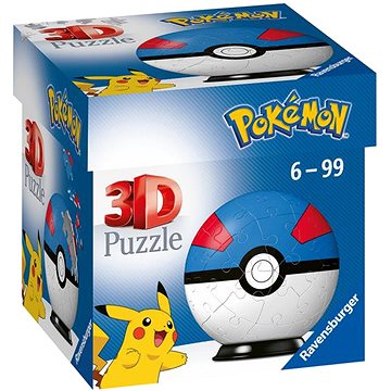 Ravensburger 3D puzzle 112654 puzzle-Ball Pokémon Motiv 2 - položka 54 dílků (4005556112654)
