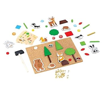 Bigjigs Toys Kreativní zatloukací hra život v lese (691621001554)