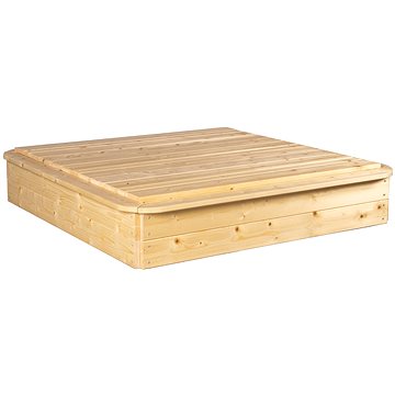 Tuindeco - čtvercové pískoviště s krytem 120 x 120 cm (8715815006865)