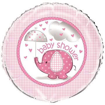 Balón foliový "baby shower" těhotenský večírek - holka / girl 45 cm (11179416677)