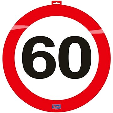 Dekorace dopravní značka 60, 47cm