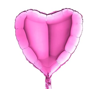 Balón foliový 45 cm srdce světle růžové - valentýn / svatba (8435102306101)