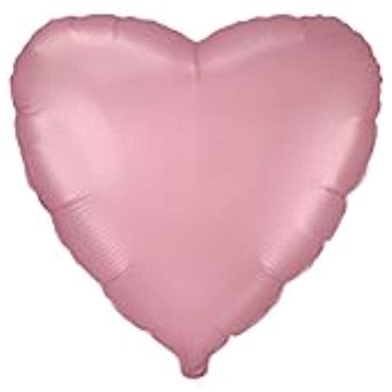 Balón foliový 45 cm srdce pastelové růžové - valentýn / svatba (8595596320073)