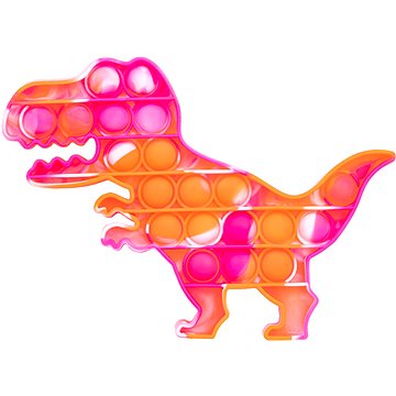 Pop it - dinosaurus oranžovo-růžový (8594162333073)