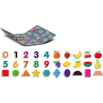 Magnetické puzzle knížka - ovoce a zelenina (JS037013)