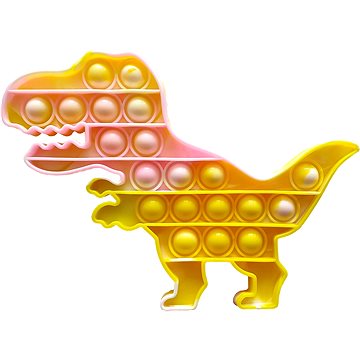 Pop it - dinosaurus žlutě mrarovaný (8594162333127)