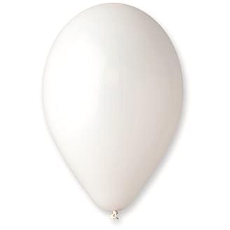 Balonky 100 ks bílé 30 cm pastelové (8021886110111)