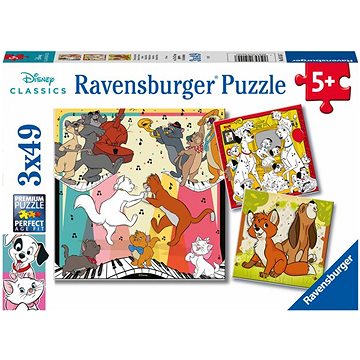 Ravensburger 051557 Disney: Postavy 3x49 dílků (4005556051557)