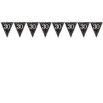 Girlanda vlajky 30 let - narozeniny - happy birthday - 400 cm (13051637316)
