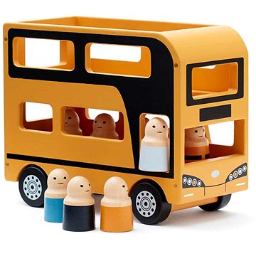 Značka Kids Concept - Kids Concept ,Autobus Doubledecker Aiden drevený
