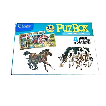 Dětské dřevěné puzzle - Farma (6972387089999)