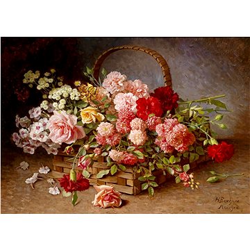 Enjoy Košík růží a karafiátů 1000 dílků (1530)