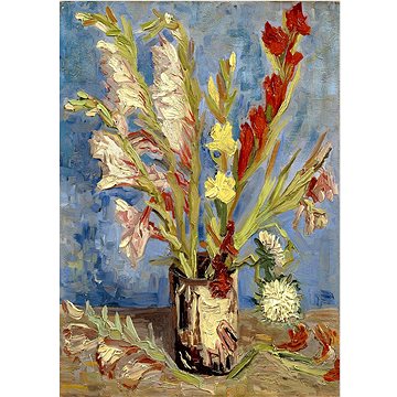 Enjoy Vincent Van Gogh: Váza s gladiolami a čínskými astrami 1000 dílků (1161)