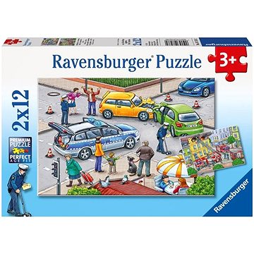 Ravensburger puzzle 075782 Záchranné složky v akci 2x12 dílků (4005556075782)