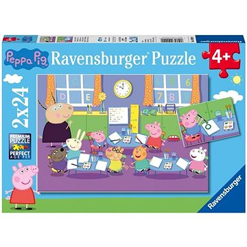 Ravensburger puzzle 090990 Prasátko Peppa 2x24 dílků (4005556090990)