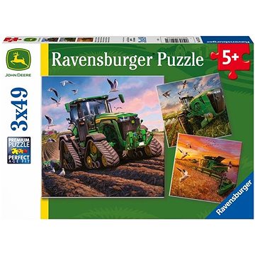 Ravensburger puzzle 051731 John Deere: Hlavní sezona 3x49 dílků (4005556051731)