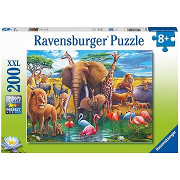 Ravensburger puzzle 132928 Zvířata u napajedla 200 dílků (4005556132928)