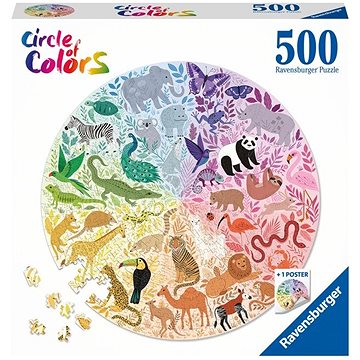 Ravensburger puzzle 171729 Zvířata 500 dílků (4005556171729)