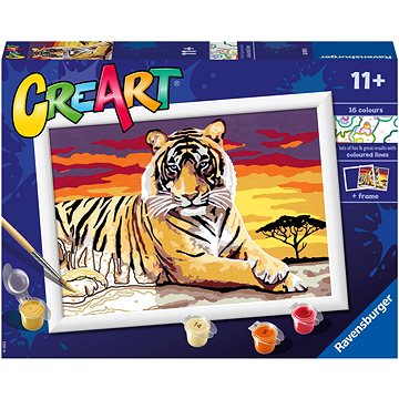 Ravensburger Kreativní a výtvarné hračky 201938 CreArt Majestátní tygr (4005556201938)