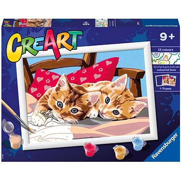 Ravensburger Kreativní a výtvarné hračky 201945 CreArt Dvě mazlivá koťata (4005556201945)