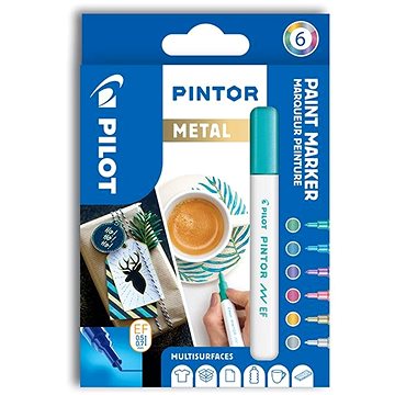 PILOT Pintor Extra Fine Metal, sada 6 ks (3131910537472)