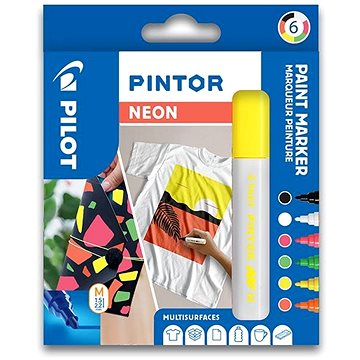 PILOT Pintor Medium Neon, sada 6 ks (3131910572480)