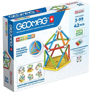 Geomag Supercolor recycled 42 dílků (0871772003830)