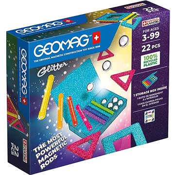 Geomag Glitter Recycled 22 dílků (0871772005346)
