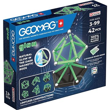 Geomag Glow Recycled 42 dílků (0871772003298)
