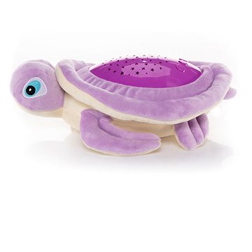 Zopa Plyšová hračka Želva s projektorem, Purple (8595114414734)