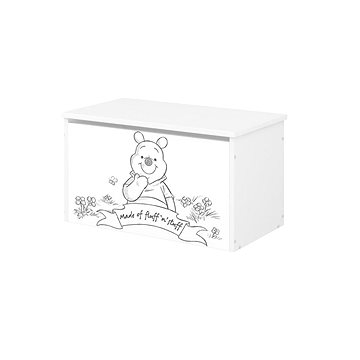 BabyBoo Box na hračky s motivem Medvídek PÚ - black (120403)