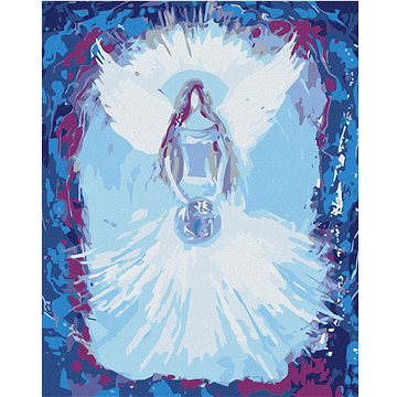 Diamondi - Diamantové malování - ANDĚLÉ OD LENKY - UNIVERSE ANGEL, 40x50 cm, Vypnuté plátno na rám (603584B)