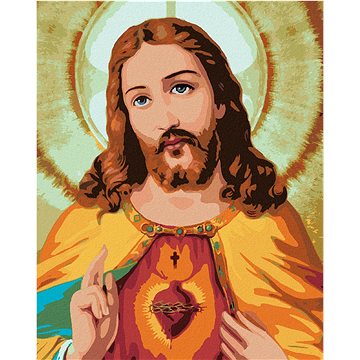 Diamondi - Diamantové malování - JEŽÍŠ KRISTUS II, 40x50 cm, bez rámu a bez vypnutí plátna (605831A)