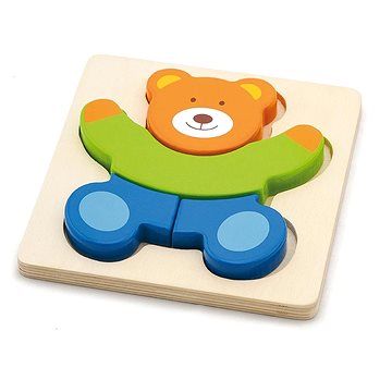 Viga Dřevěné puzzle pro nejmenší Medvídek (VG-50169)