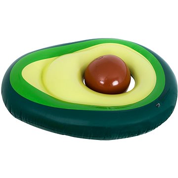 IKONKA Nafukovací plavecká matrace s avokádovým míčem se semínky 150 cm XL (ikonka_KX6158)