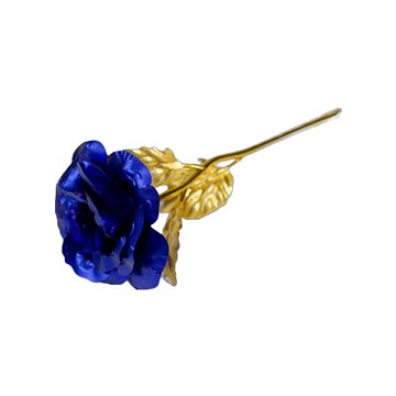 Modro zlatá růže v dárkovém balení (3915)