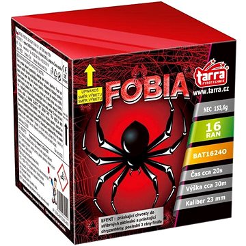 TARRA Ohňostroj baterie výmetnic - fobia 16 ran