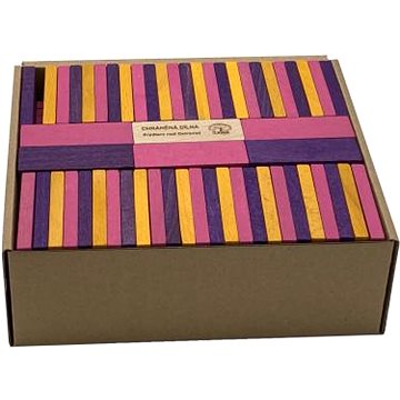 T-Wood Stavebnice fialová Domino 200 (8595619702329)