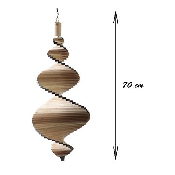 T-Wood Větrná spirála Kamélie 70 cm (8595619700042)