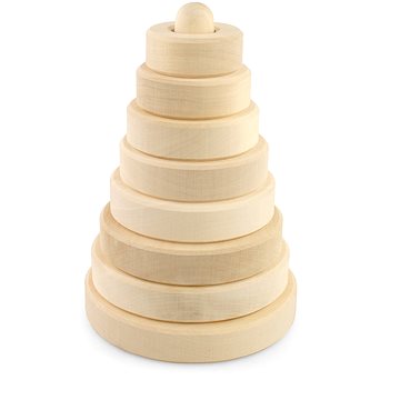 Ulanik Montessori dřevěná pyramida malá (KTS-PR02B)