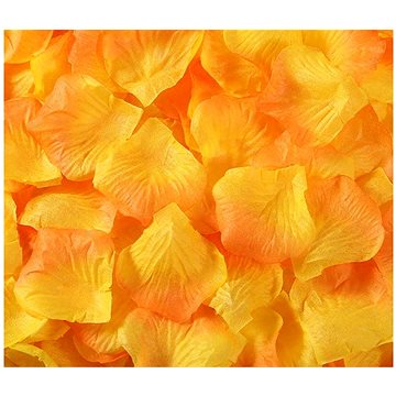 Okvětní lístky růže 800 ks - oranžovo žluté (2428)