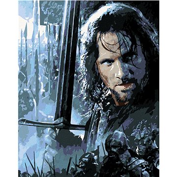 Zuty - Aragorn a bitva o helmův žleb (pán prstenů), 40×50 cm (HRAwlmal07nad)