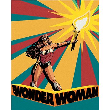 Zuty - Wonder woman a louč plakát, 40×50 cm (HRAwlmal407nad)