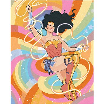Zuty - Wonder woman duhová, 40×50 cm (HRAwlmal429nad)