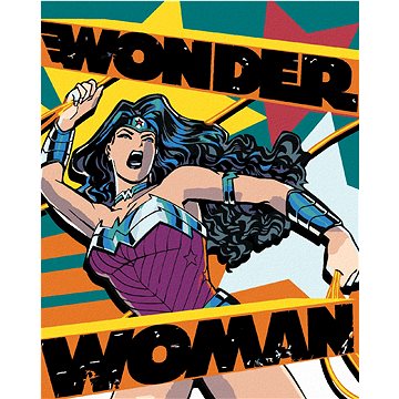 Zuty - Wonder woman křičí plakát, 40×50 cm (HRAwlmal439nad)