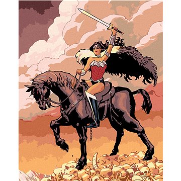 Zuty - Wonder woman na koni, 40×50 cm (HRAwlmal445nad)