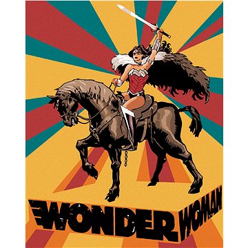 Zuty - Wonder woman na koni plakát, 40×50 cm (HRAwlmal447nad)